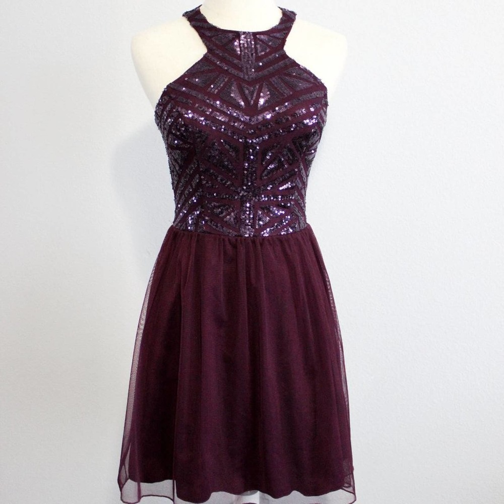 New Purple Sequin Dress